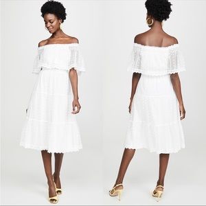 White embroidered dress size medium